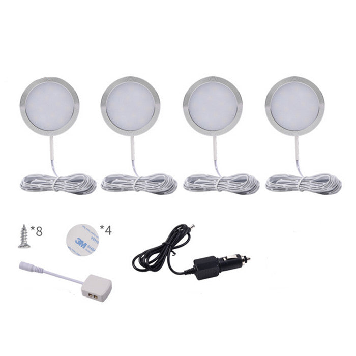 4x 12V LED Down Light Cabin Ceiling Lamp Caravan Camper Trailer Car RV White