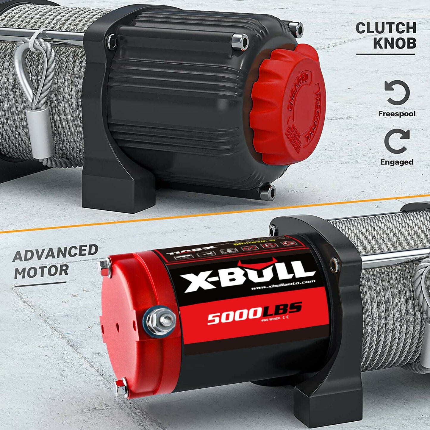 X-BULL Electric Winch 5000LBs