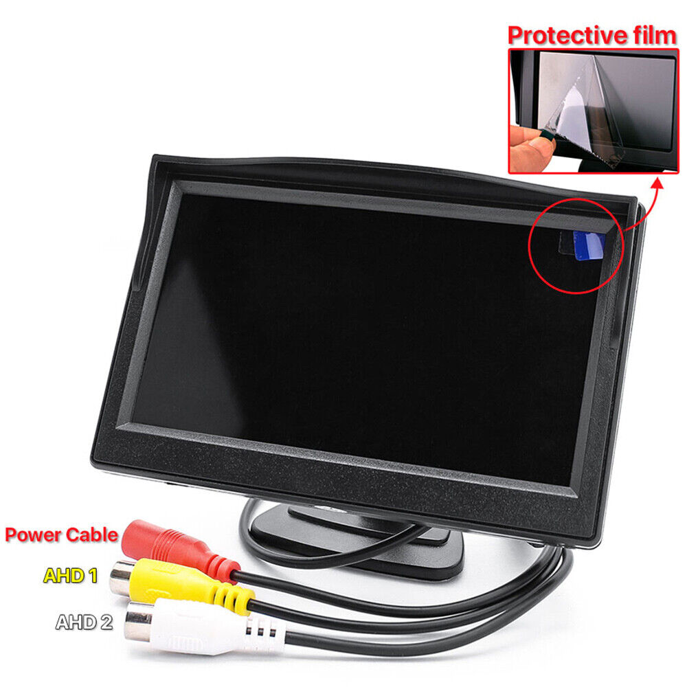 Wireless 5" Monitor Reverse Camera Rear View Parking