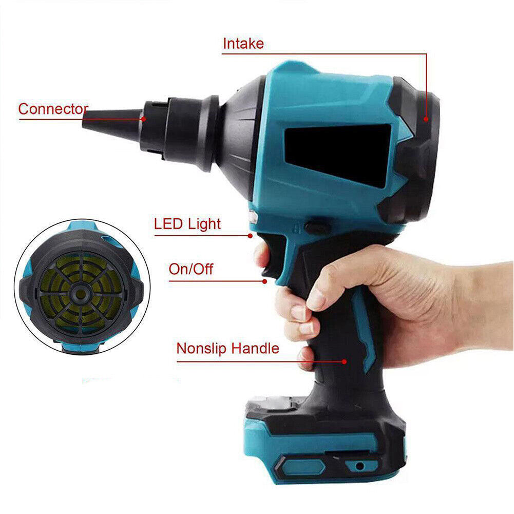 Cordless Air Duster Dust Blower Inflator Cleaner Fits Makita 18V Battery - salelink.co.nz