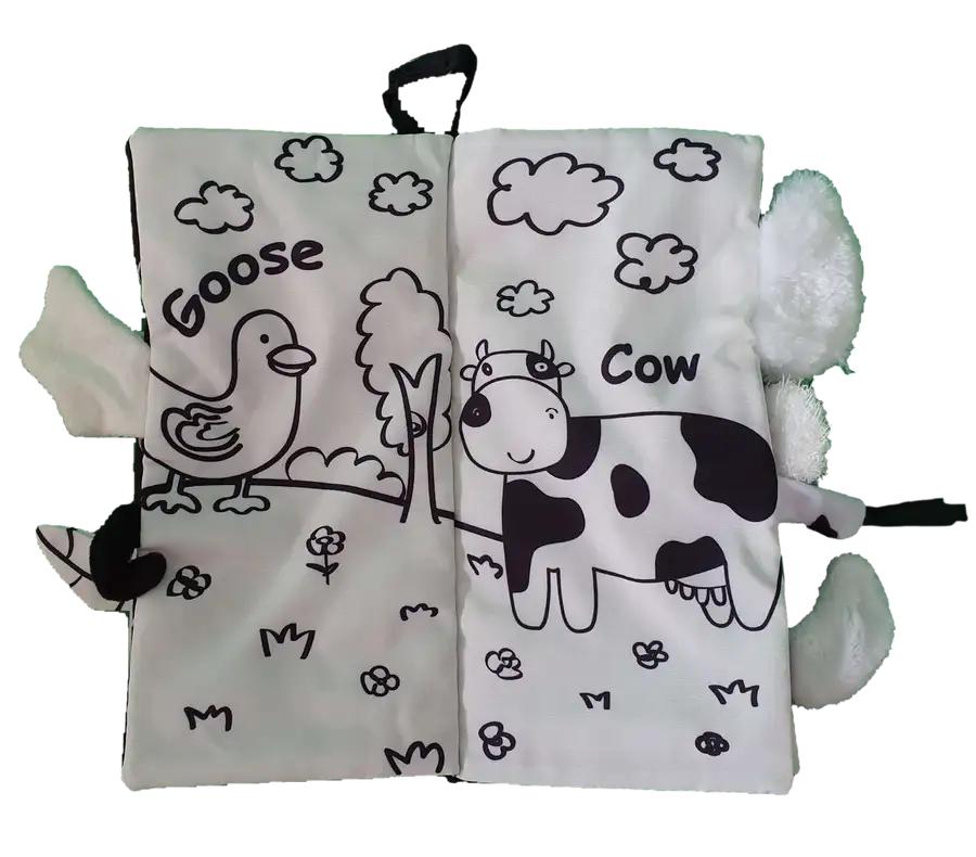 Material Book - FARM TAILS MONOCHROME - Babyonline