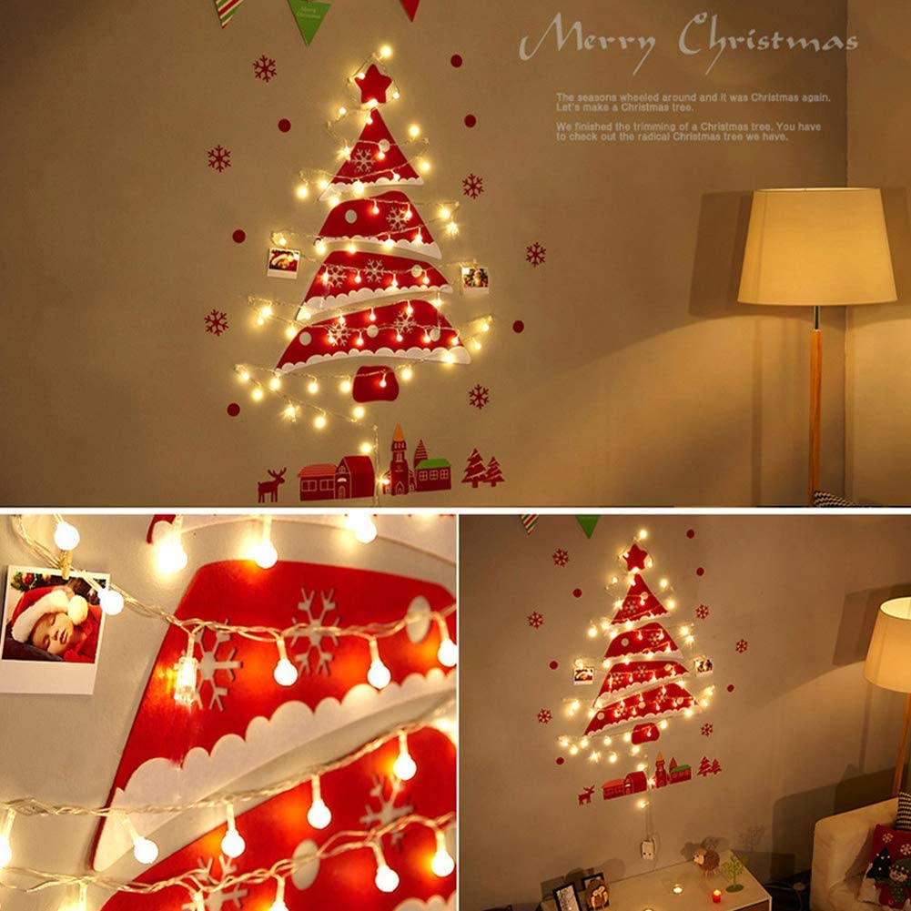 DIY Felt Christmas Tree with Light