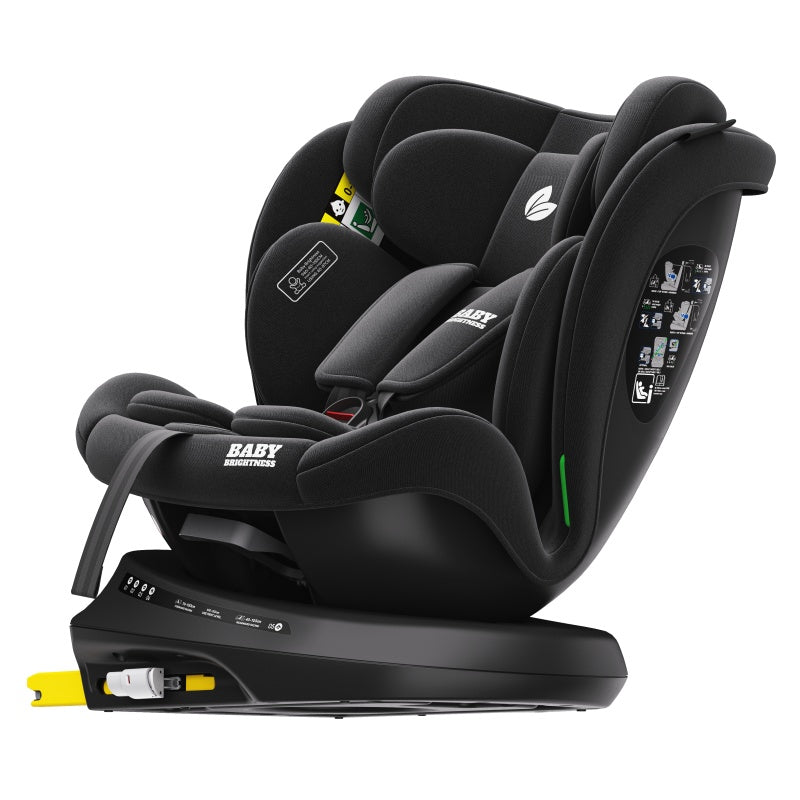 Pre-order Baby Brightness 360 Rotating ShieldMax Plus Car Seat Black ETA: 2nd October 2025