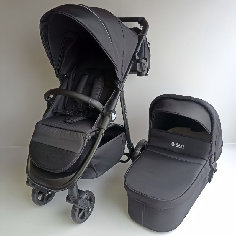 Baby Brightness Poplar baby stroller with carrycot Black