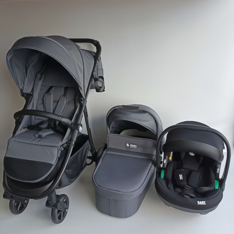 Baby Brightness Poplar baby stroller with carrycot and capsule Dark Grey