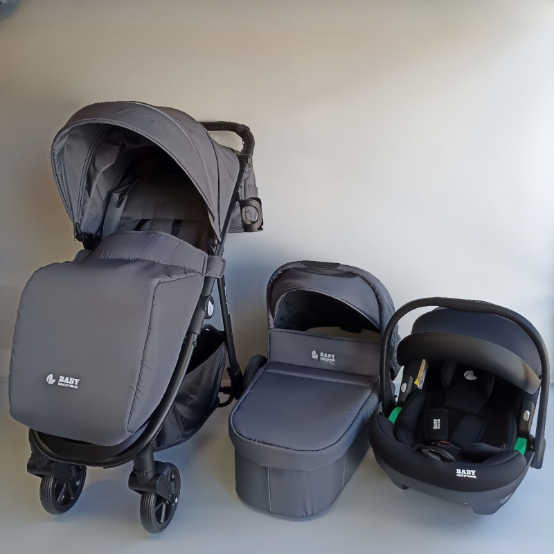 Baby Brightness Poplar baby stroller with carrycot and capsule Dark Grey