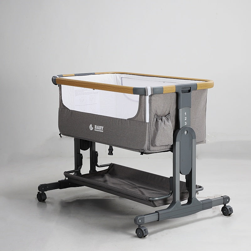 Baby Brightness Co Sleeper Bassinet Grey