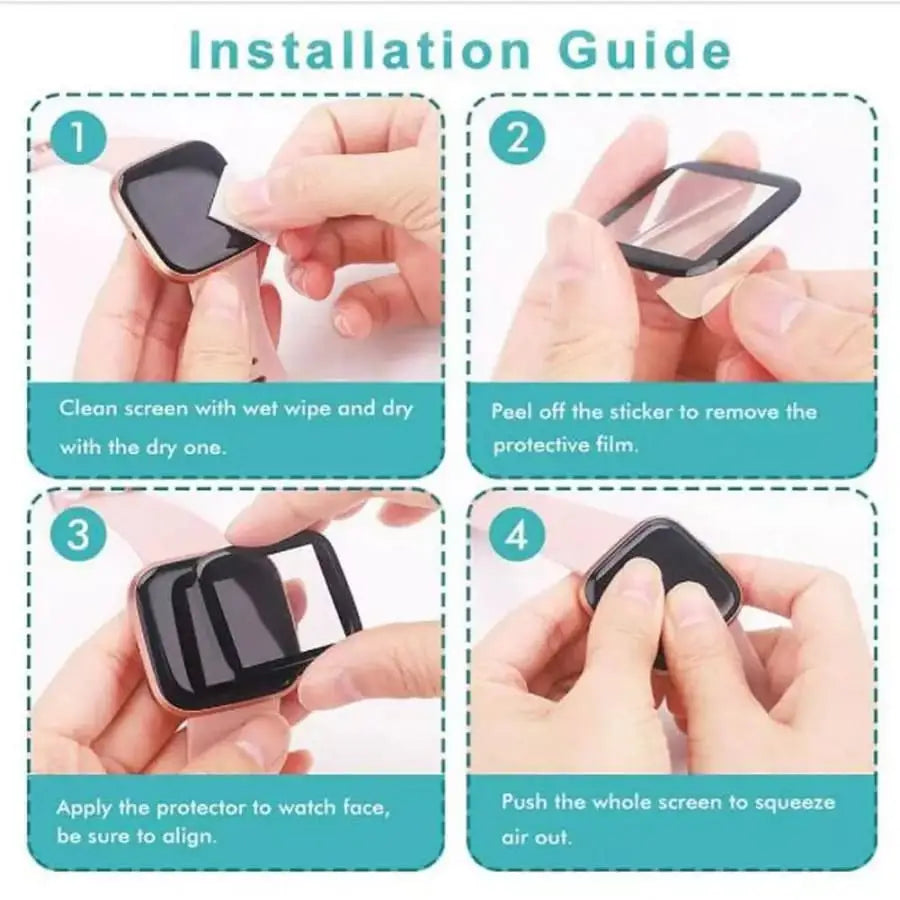Fitbit Versa 4 - Screen Protectors (Pack of 5)