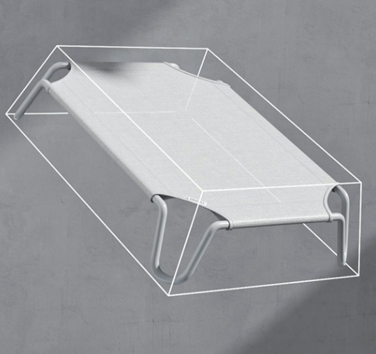 Raised Pet Dog Cat Bed Cot 107x70x20cm