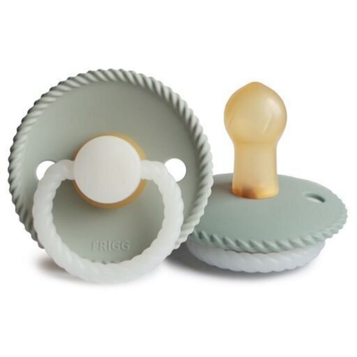 Frigg - Latex Rope Pacifier Twin Pack | Glow in The Dark