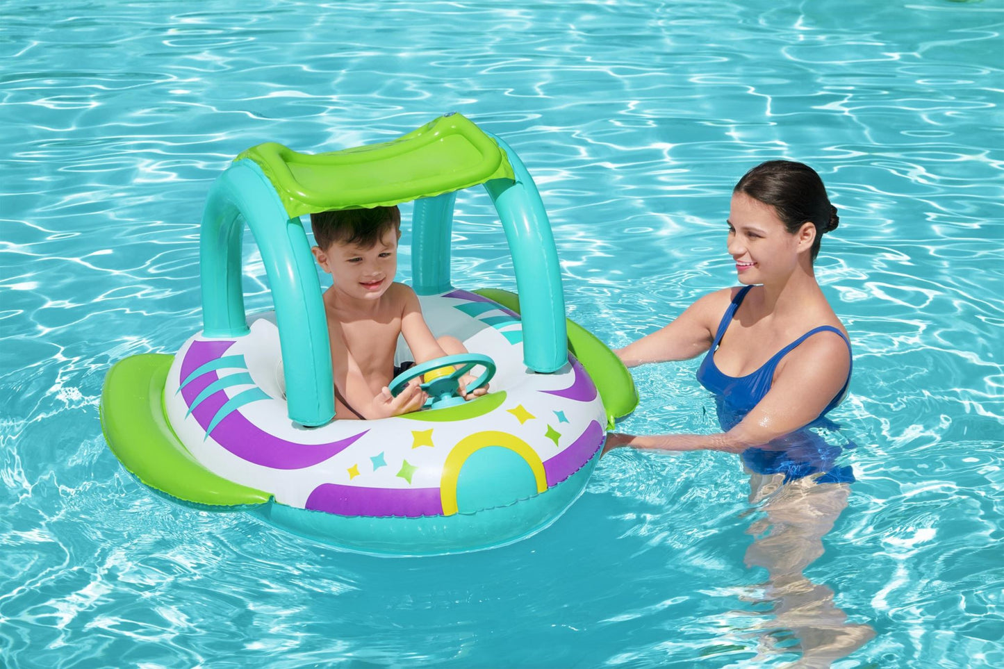 Bestway Baby Swimming Inflatable Ring Baby Boat Water Toy