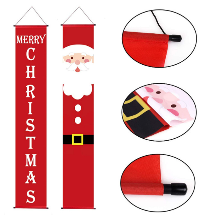 Merry Christmas Decoration Banner Home Outdoor Porch Sign for Xmas Holiday