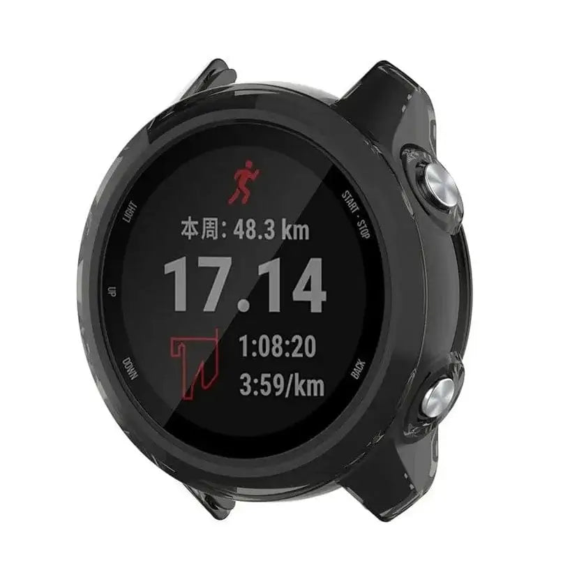 Garmin Forerunner 245 Series - Protective Case (Transparent Black)