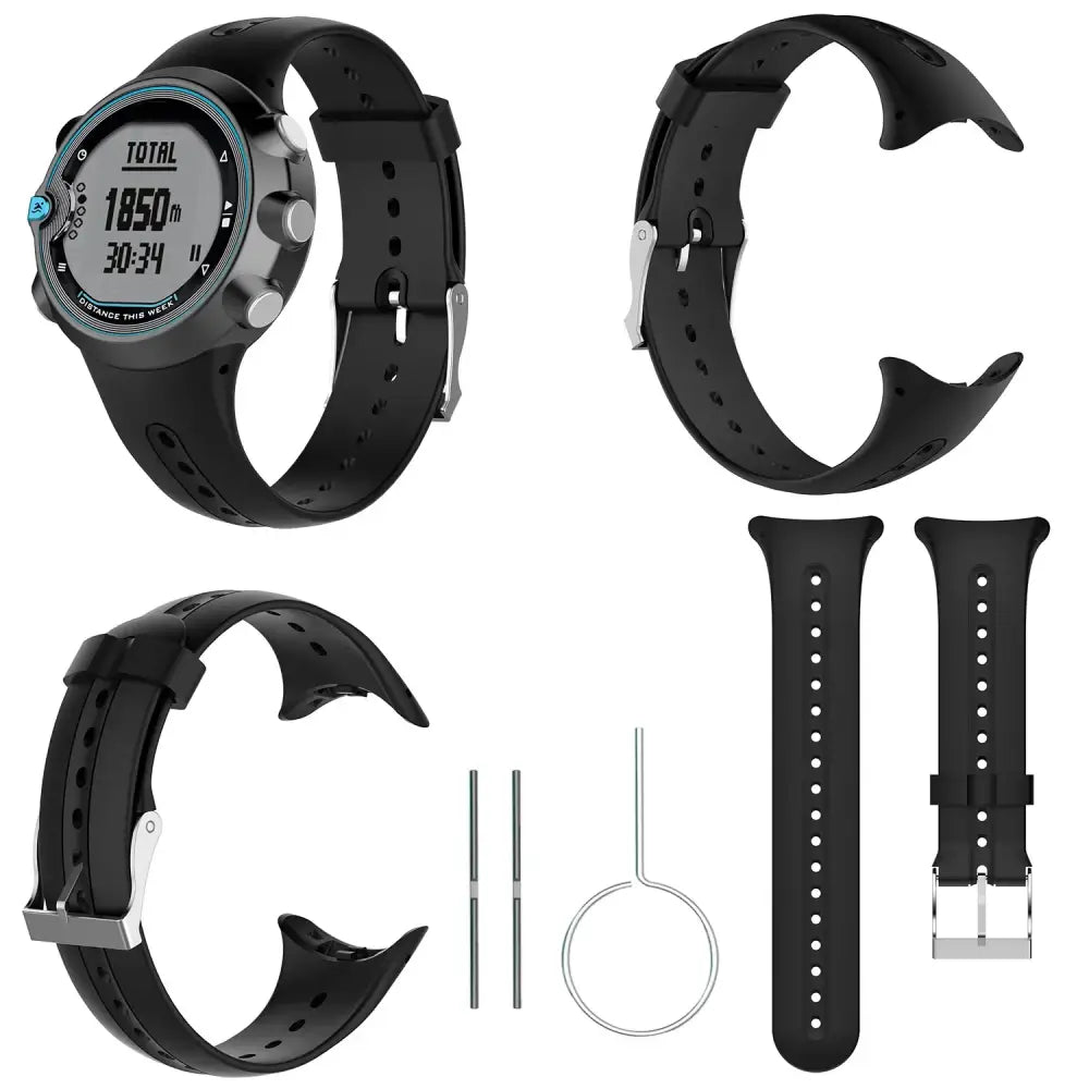 Replacement Strap with Tools for Garmin Swim (Black)
