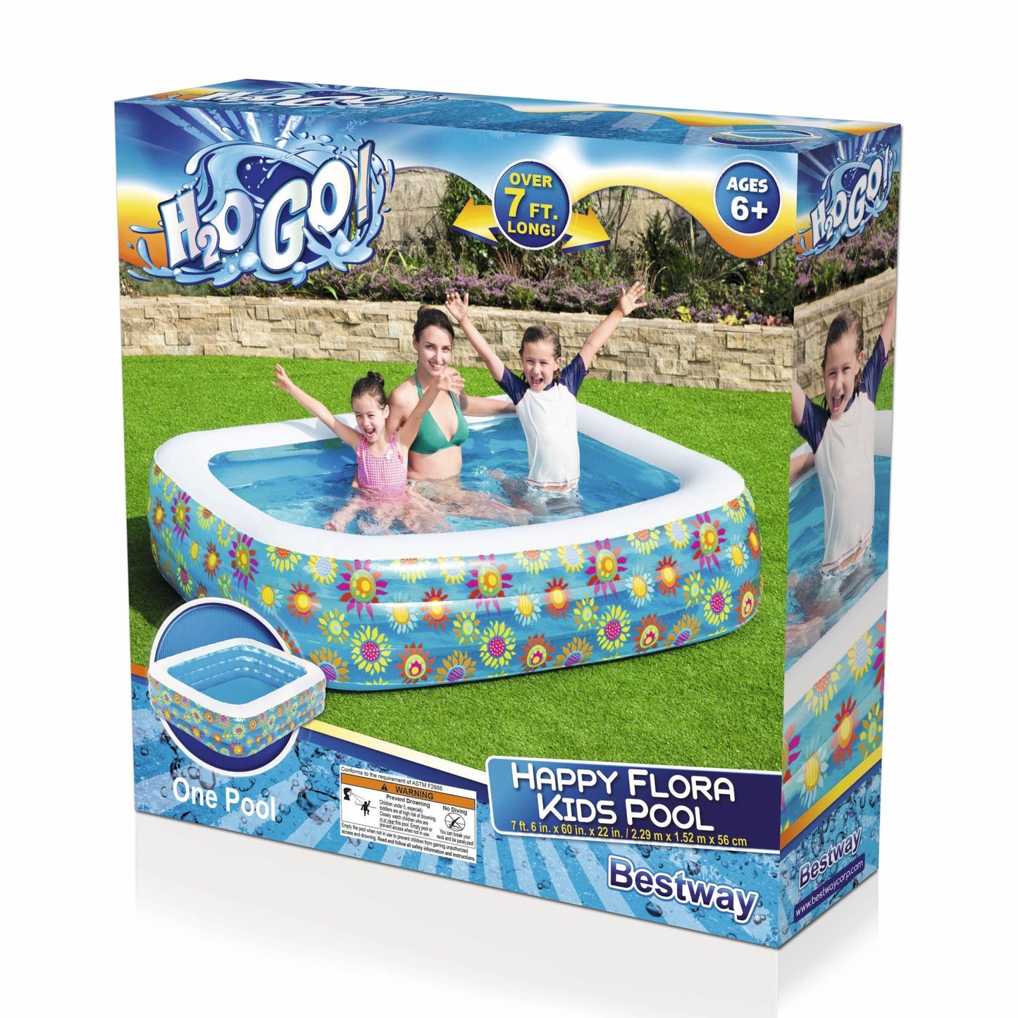 Bestway 229x152x 56CM Kids Play Pool Inflatable Family Pool