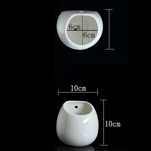 White Plant Pot Ceramic Planter