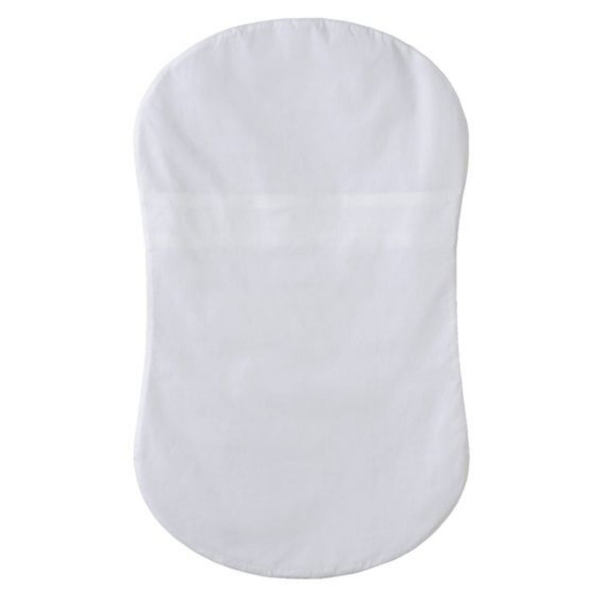 The front of the bassinet sheet.