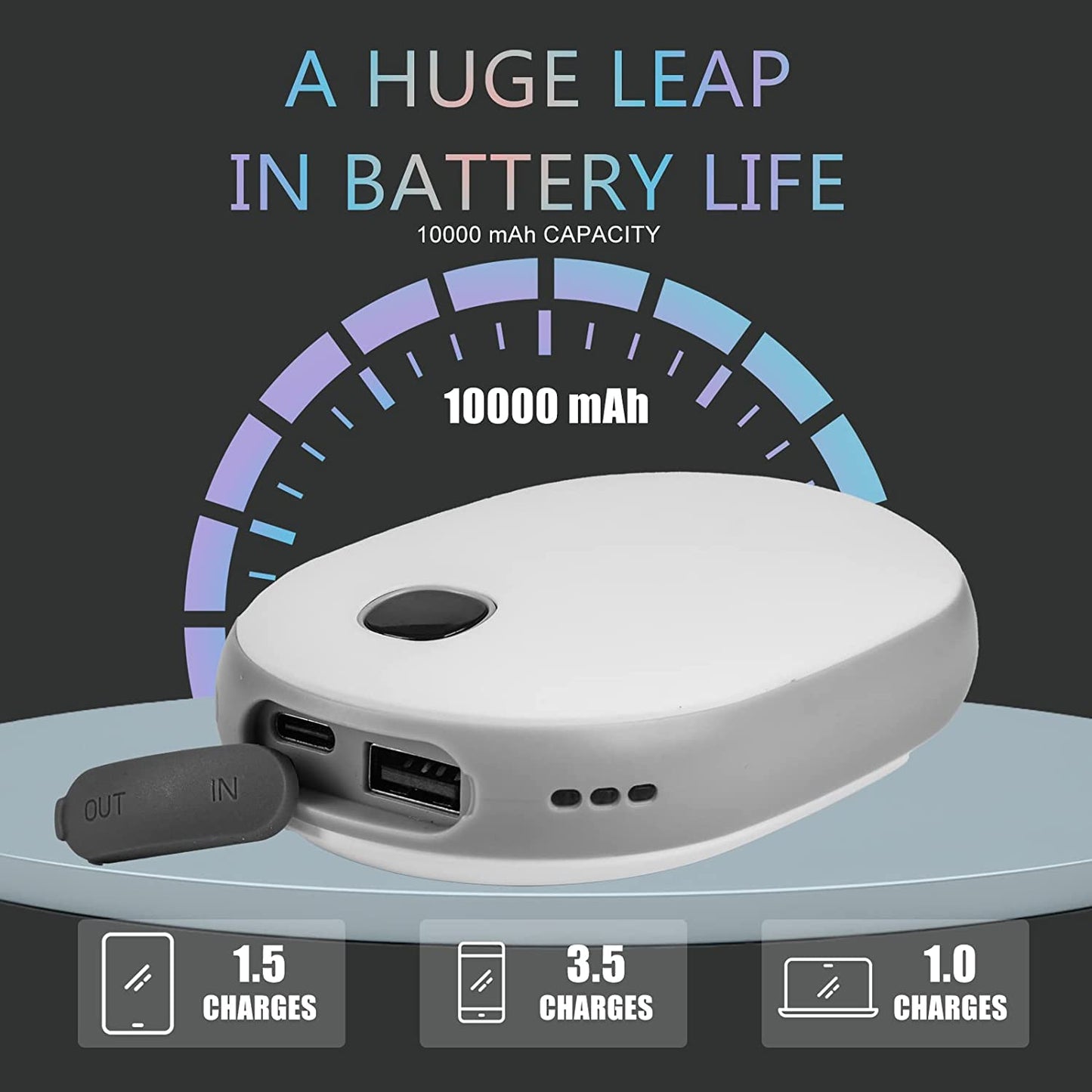 10000mAh Mini Power Bank Hand Warmer Hand Heater