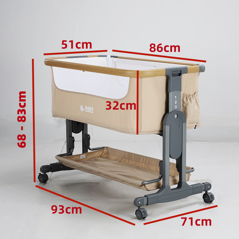 Baby Brightness Co Sleeper Bassinet Beige