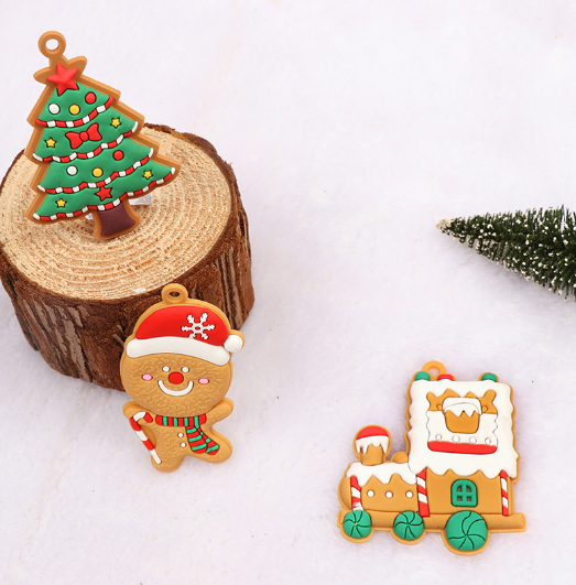 12PCS Christmas Tree Decorations Gingerbread Man Ornaments