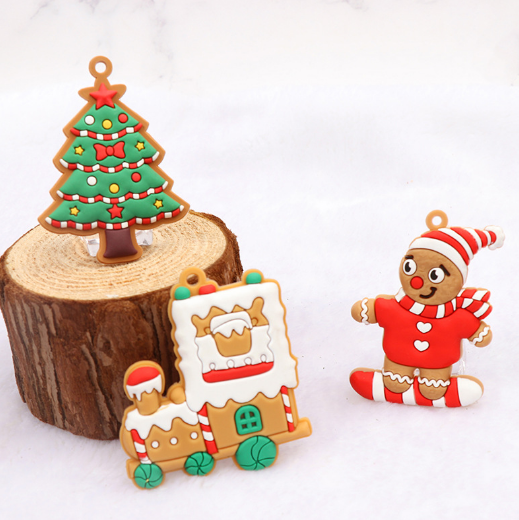 12PCS Christmas Tree Decorations Gingerbread Man Ornaments