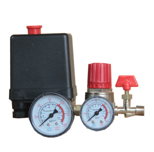 90-120PSI Pressure Switch Valve Air Compressor Control Manifold Regulator Gauges - salelink.co.nz