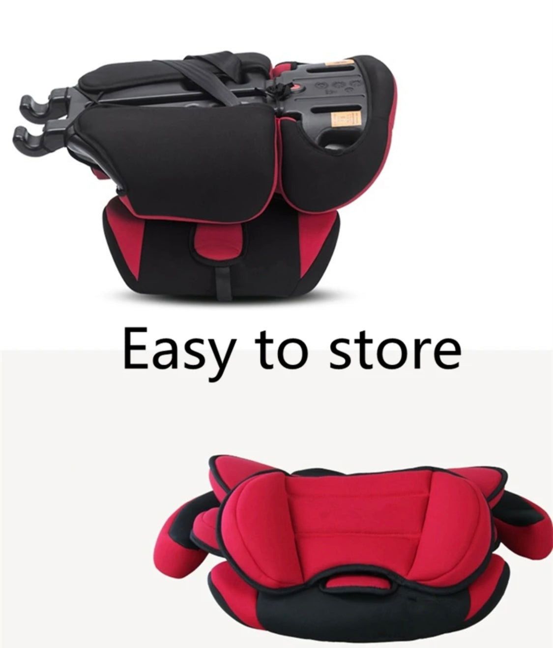 Portable Convertible Car Safety Booster Seat with Adjustable Headrest