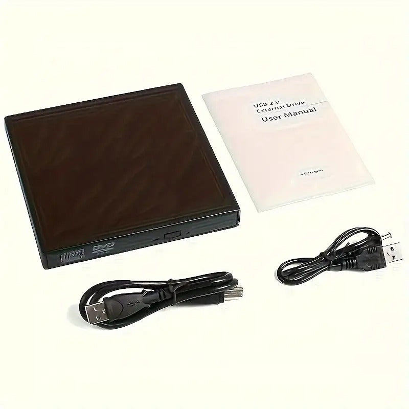 USB External CD DVD ROM Writer Burner Player Drive PC Laptop for Windows Mac - salelink.co.nz
