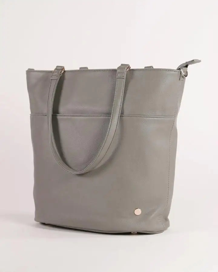 Little Unicorn Nappy bag - Citywalk Tote GREY UMBER - Babyonline
