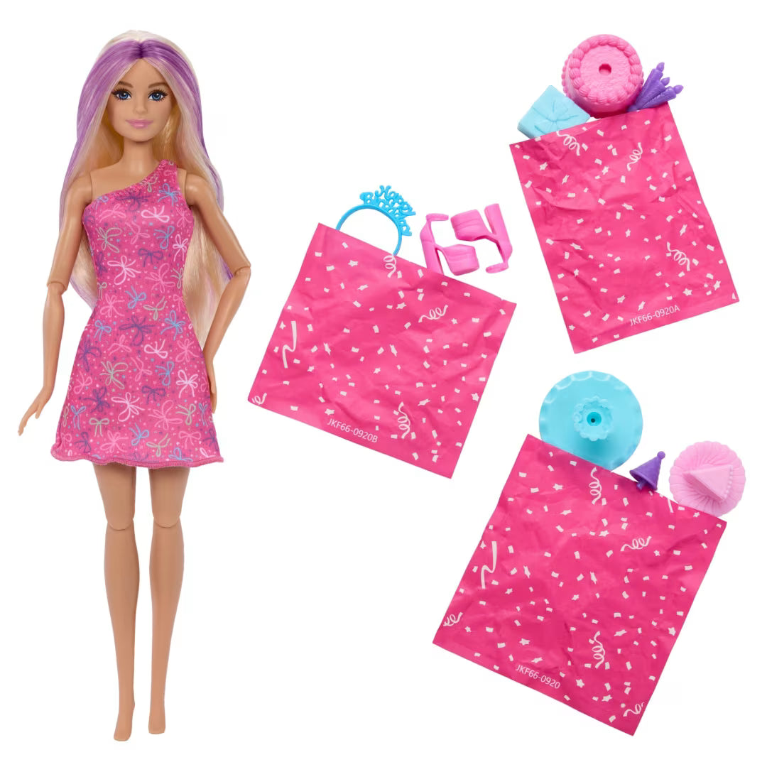 Barbie Rise Surprise Pet Birthday Series Doll and Accessories