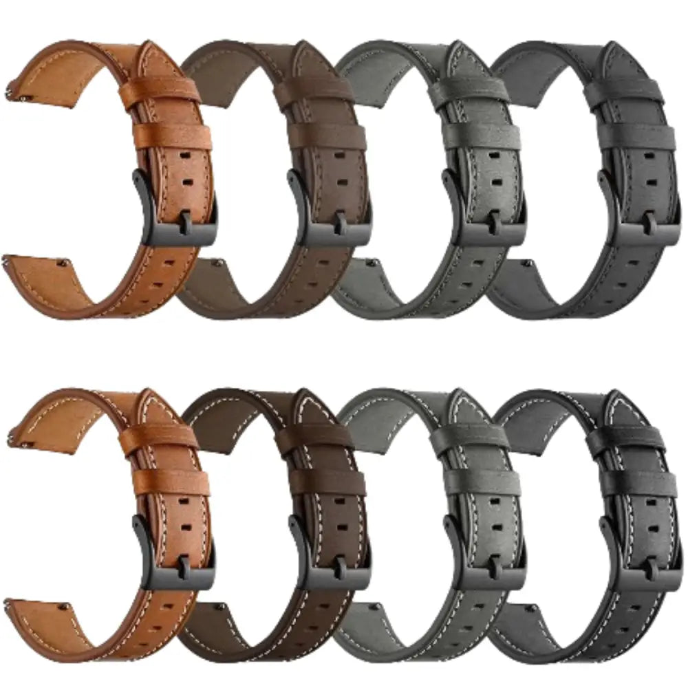 Leather Watch Strap for the Garmin Forerunner 165 Music (available in 12 colours)