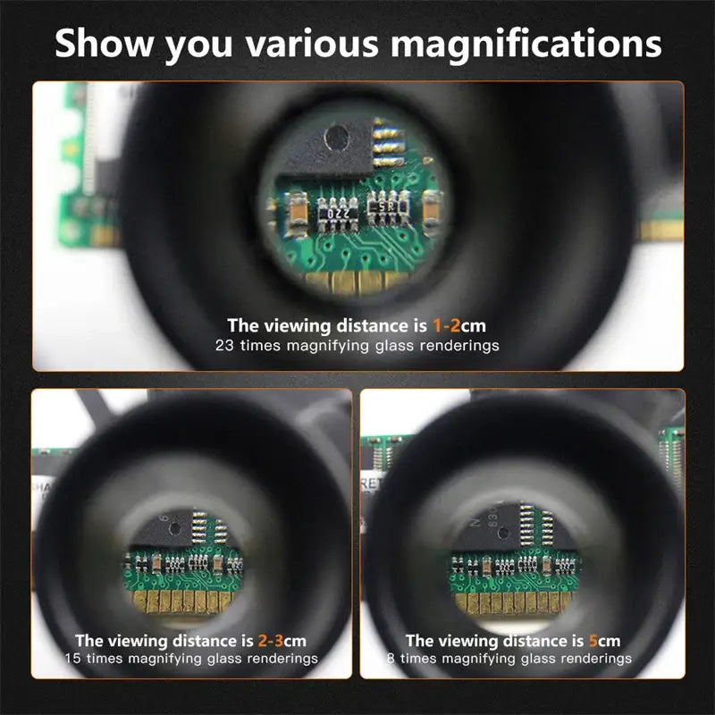 LED Magnifying Glasses – 8X/15X/23X Telescopic Watch & Jewlery Repair Loupe