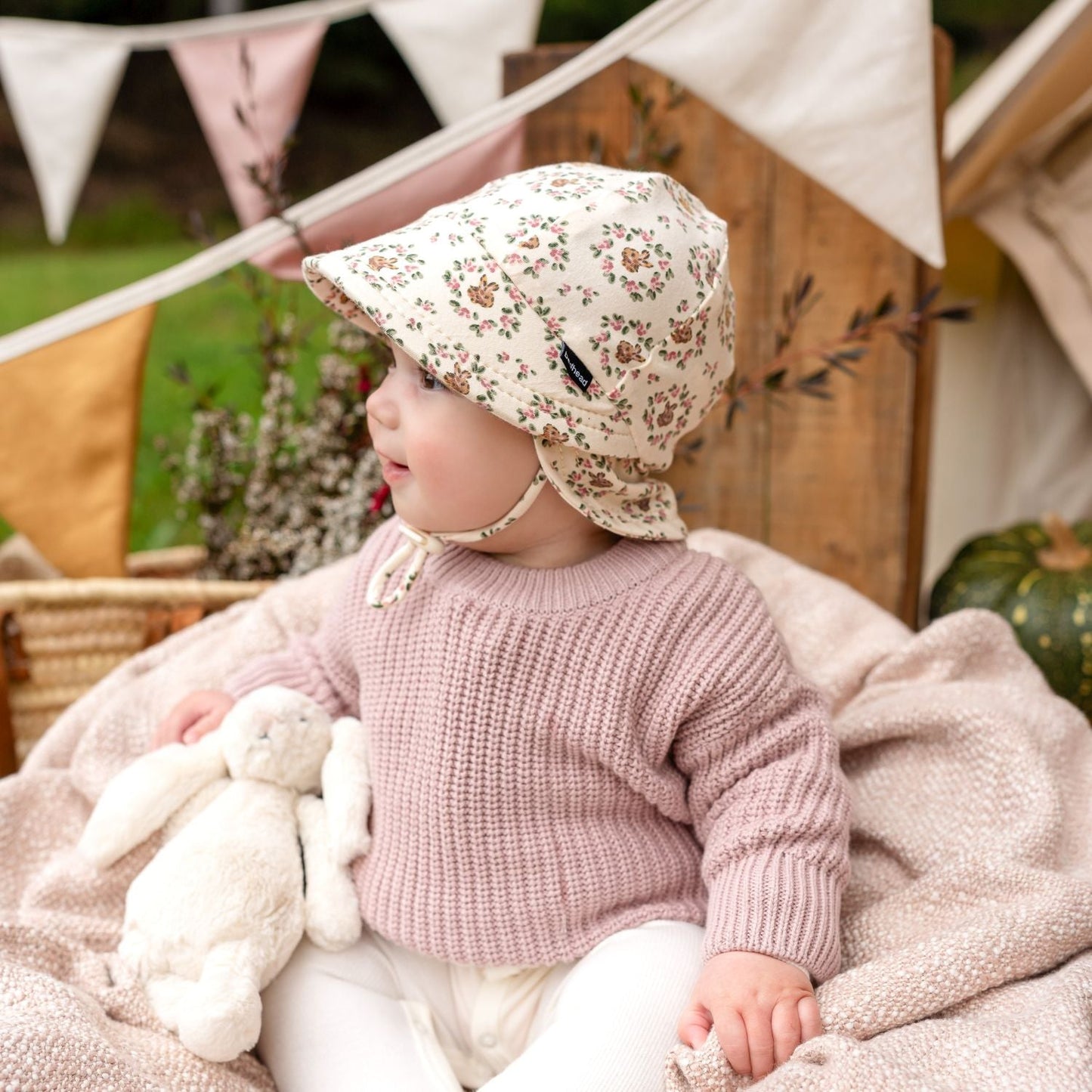 Bedhead -Patterned Baby & Toddler Legionnaire Flap Hat