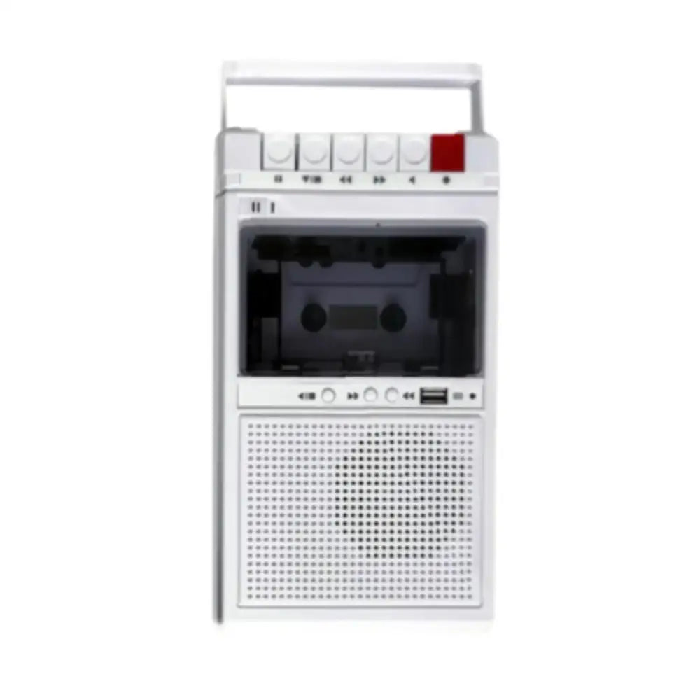 Lightweight Cassette Player with Stereo Speakers (available in Black & White)