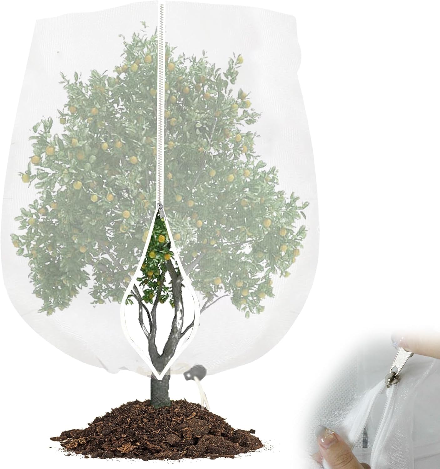 2x Garden Netting Bags 0.7M*1M