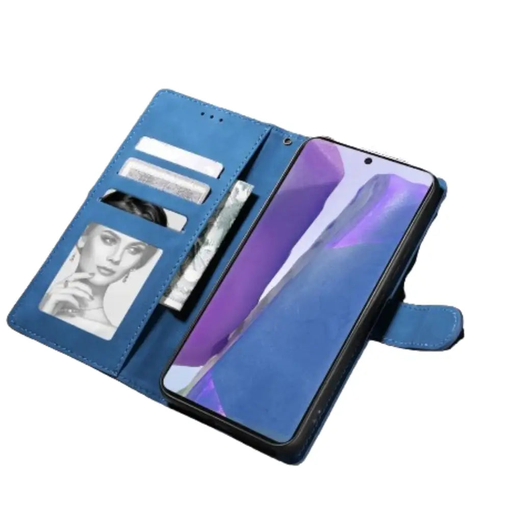 Wallet Case for Samsung Galaxy (Blue)