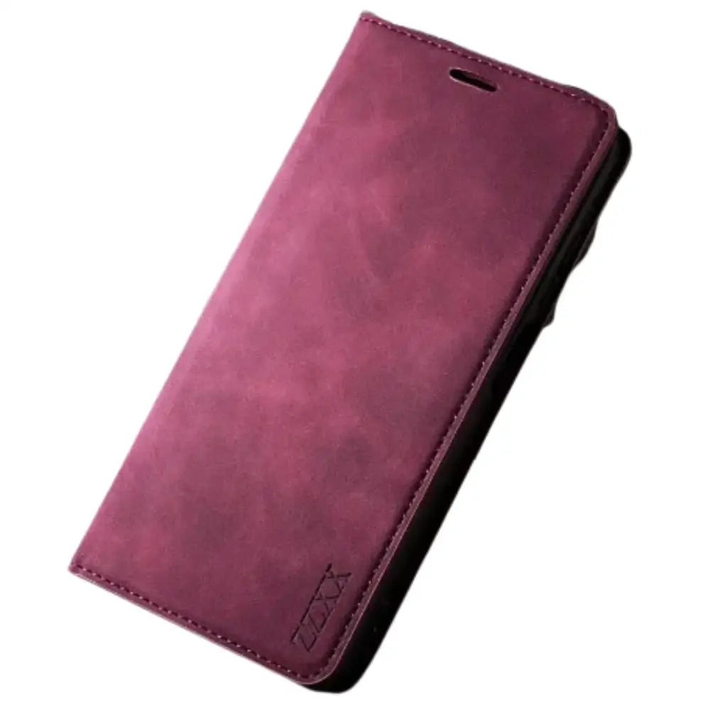 Wallet Case for Samsung Galaxy S & A Series (Wine Red)