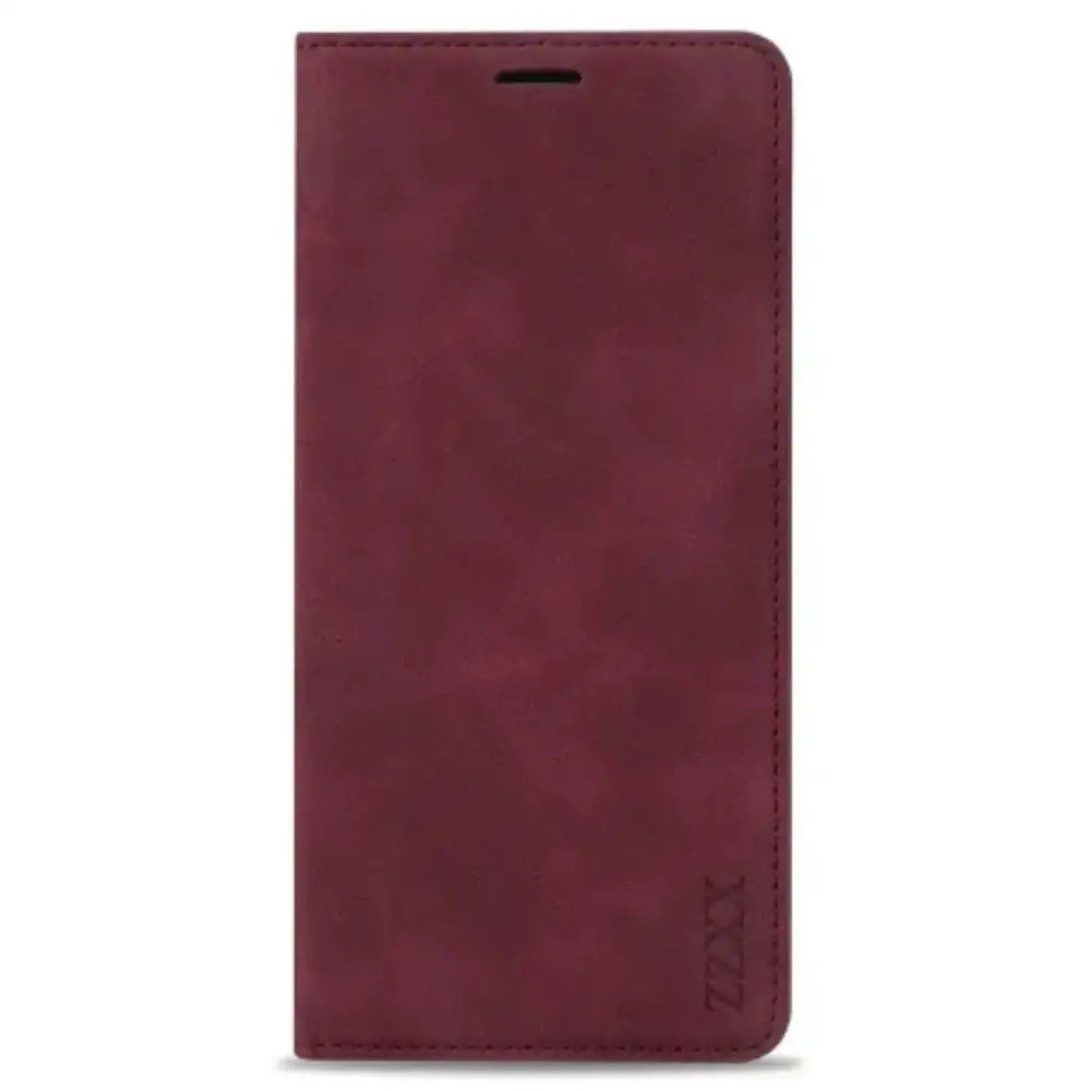 Wallet Case for Samsung Galaxy S & A Series (Wine Red)