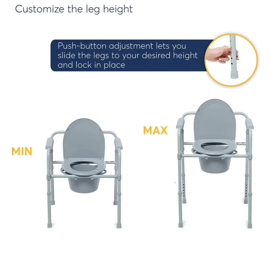 3-in-1 Foldable Commode Chair ( BA819 ) - Babyonline