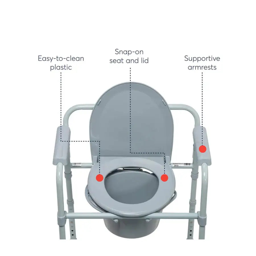 3-in-1 Foldable Commode Chair ( BA819 ) - Babyonline