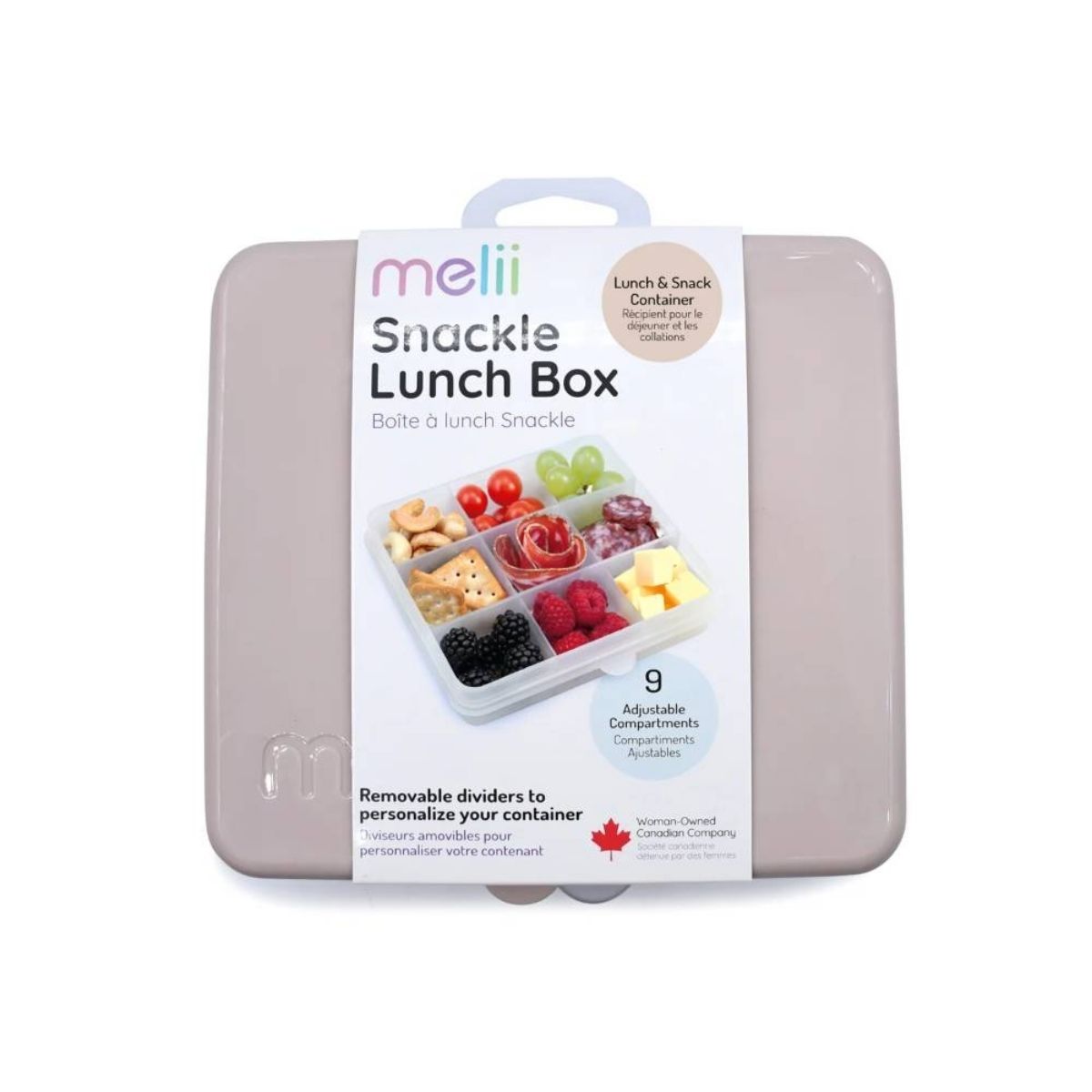 The melii lunch box packaging.