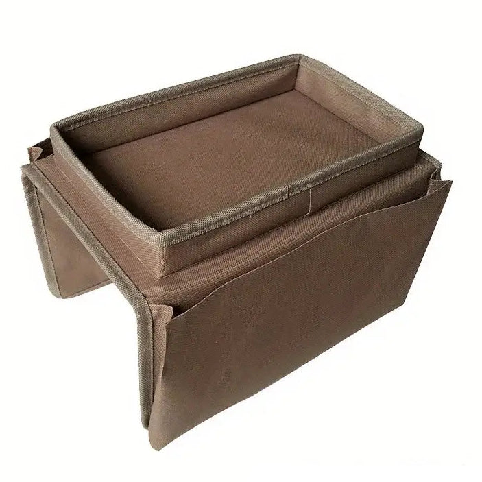 No-Slip Sofa Armrest Organizer with Storage Pockets