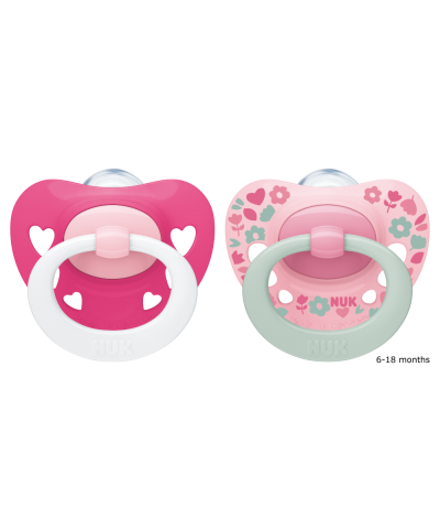 NUK Signature Silicone Soother - Orthodontic & BPA-Free | 2-Pack
