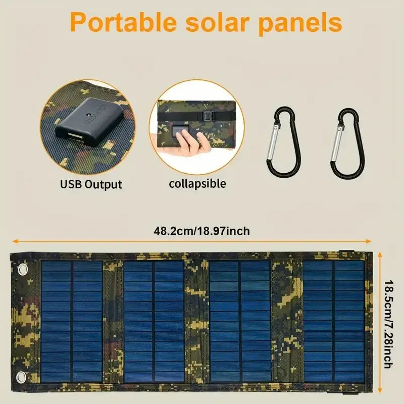 Portable USB Foldable Solar Panel