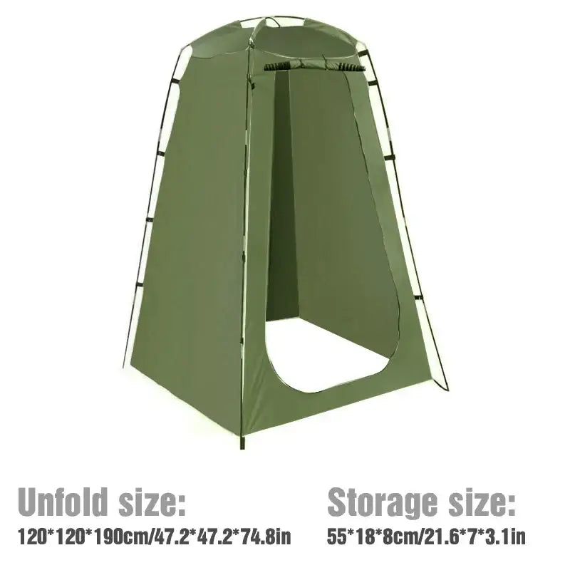 Portable Waterproof Shower & Changing Tent (available in Green & Orange)