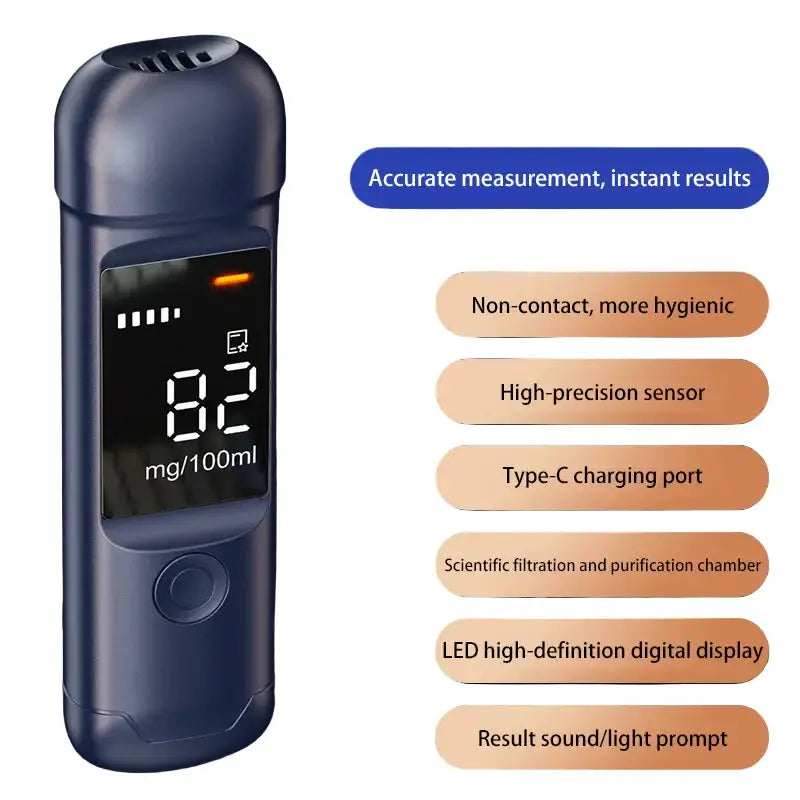 Professional Digital Alcohol Tester – Breathalyzer
