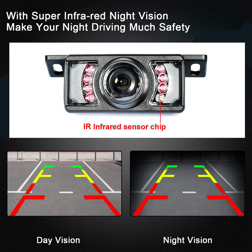 Wireless 5" Monitor Reverse Camera Rear View Parking