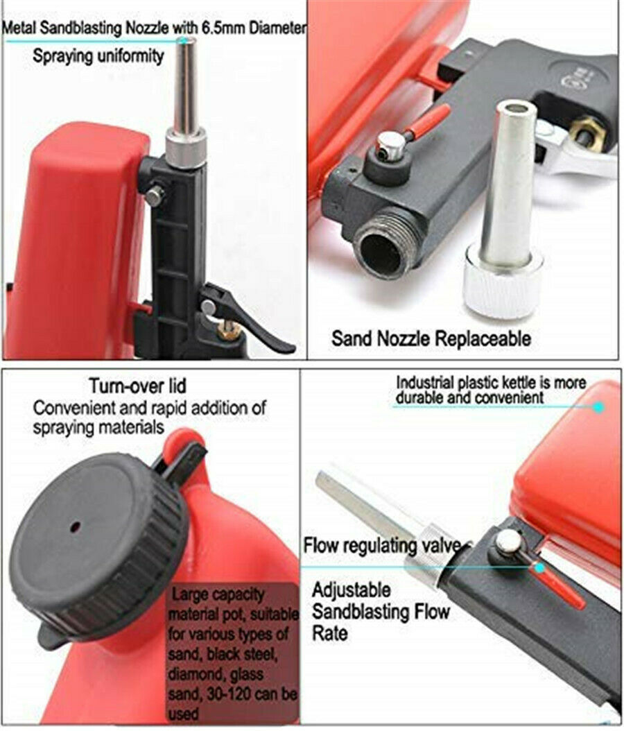 Sandblasting Gun Rust Removal Sand Blaster