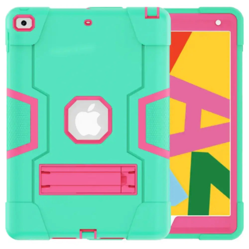 Rugged Case for iPad Series (Green & Pink)