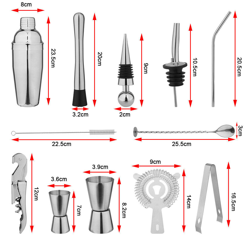 20Pcs Cocktail Shaker Set